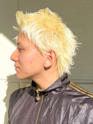 スパイキーショート/ホワイトブロンド