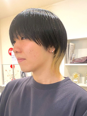 シースルーマッシュウルフ/インナーカラー