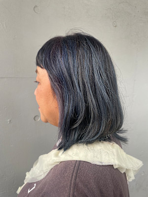 〈江戸 桃海〉ハイライト/白髪ぼかし/デザインカラー/吉祥寺