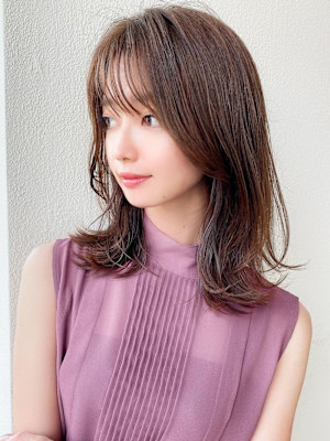 美髪/髪質改善/韓国/切りっぱなしボブ/フェイスレイヤー