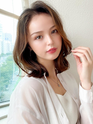 美髪/髪質改善/韓国/切りっぱなしボブ/フェイスレイヤー