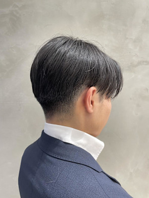 メンズカット/センターパート