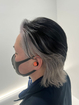 メンズウルフ×インナーカラー