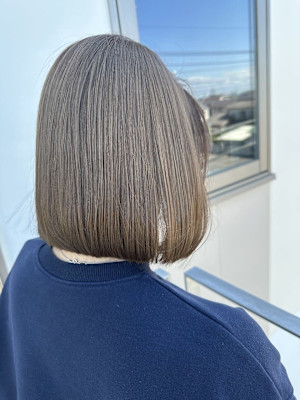 ダブルカラー/ブリーチ有/ブリーチ無/透明感/グレージュ