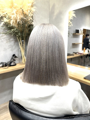 ダブルカラー/ブリーチ有/ブリーチ無/透明感/グレージュ