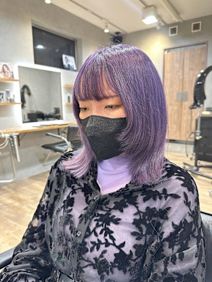 ダブルカラー/ブリーチ有/ブリーチ無/透明感/グレージュ