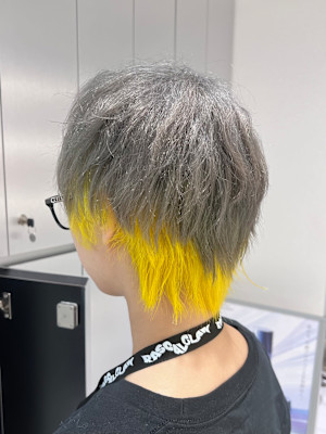 ショートウルフ×インナーカラー