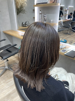 G 極細白髪ぼかしハイライト