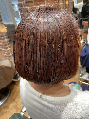 【さすだ】白髪ぼかしハイライトでピンクブラウンカラー