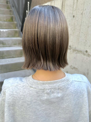 【pignon】アッシュグレージュ　ミニボブ　ぱつっとボブ