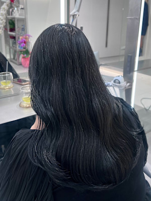 コバルトブルー×グレージュ　　