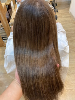 お客様髪質改善データ1154（酸熱ストレート）