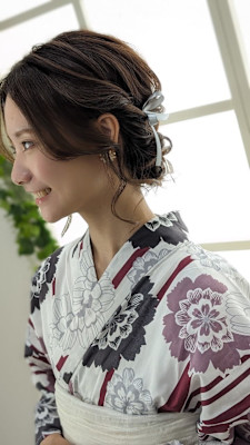 浴衣着付け×ヘアセット
