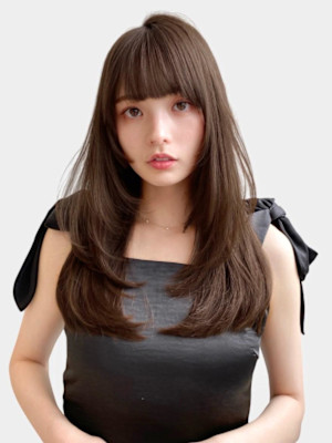 ザクザクレイヤー/顔まわり/内巻きレイヤー/大人可愛い