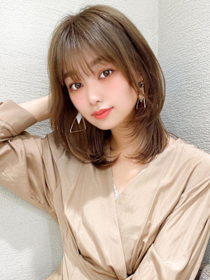 美髪/髪質改善/韓国/切りっぱなしボブ/フェイスレイヤー