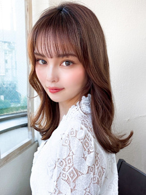 美髪/髪質改善/韓国/切りっぱなしボブ/フェイスレイヤー