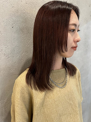 ナチュラルストレートヘア