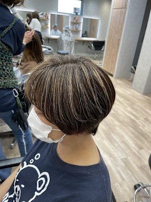 G 白髪ぼかしハイライト