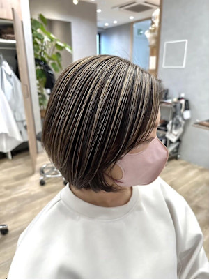 ハイライト/白髪ぼかし/ホワイト/シルバー