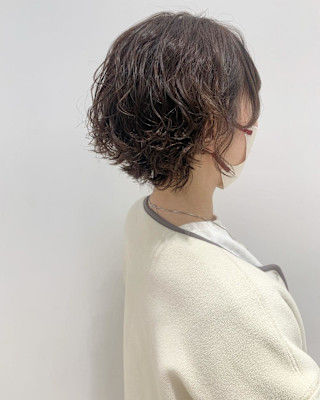 パーマ/パーマスタイル/ショート/ショートボブ
