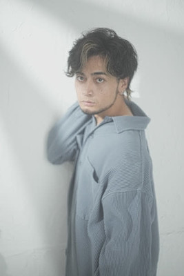 メンズ×バングカラー