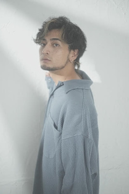 メンズ×バングカラー