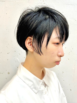 メンズライクカットボーイッシュツーブロックハンサムショート