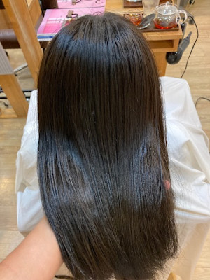 お客様髪質改善データ1158（アッシュグレイ）