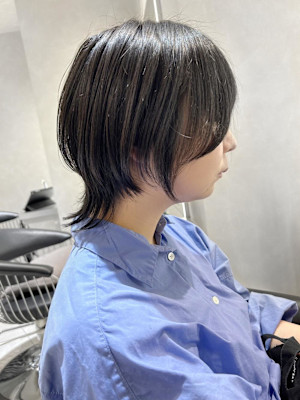 マッシュウルフ/顔まわりウルフ/ミニウルフ/ショートレイヤー