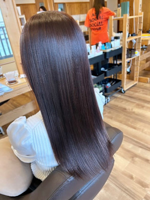 髪質改善カラー【ピンクベージュ】