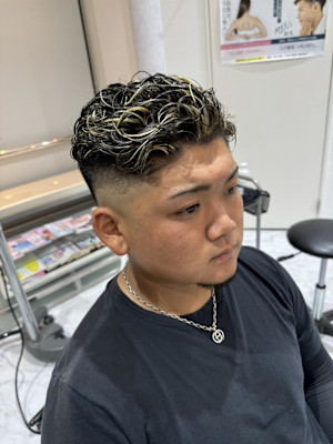 メンズフェードカット&パーマ