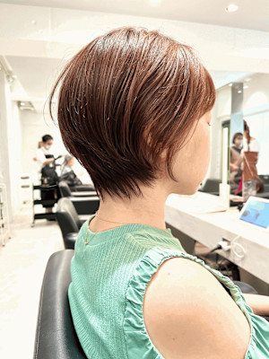 まるみショート/ラベンダーベージュ/ショートボブ