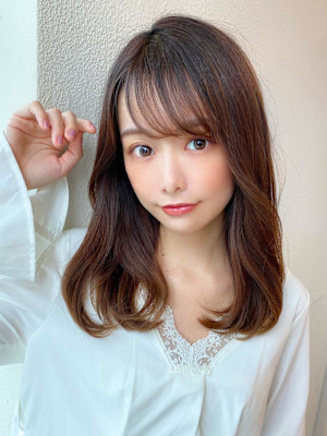 美髪/髪質改善/韓国/切りっぱなしボブ/フェイスレイヤー