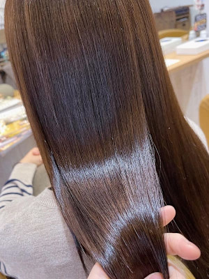 夏カラー美髪ストレート/ロング