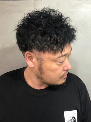 ツイスパ　ツーブロック　パーマ　刈り上げショート【札幌】