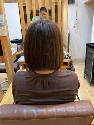 お客様髪質改善データ1260（縮毛矯正後のカット）