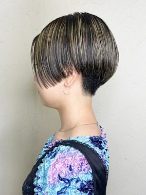 【Reir_下北沢】*ハイライト＋グレージュ×ブラック*