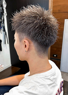 【IRIE 赤坂】スパイキーショート×グレーハイトーン