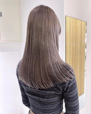 【rizu】#グレージュ #ハイトーン