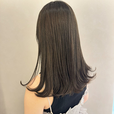 【&ONE 自由が丘】オリーブグレージュ×切りっぱなし