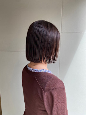 切りっぱなしボブ