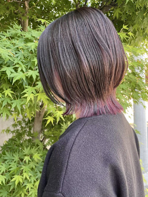 パープルのインナーカラー