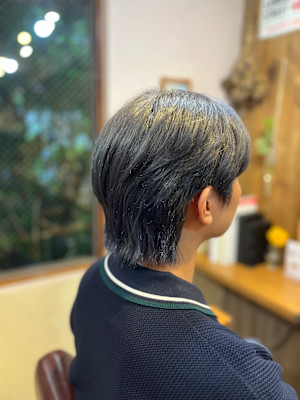 メンズウルフ×アッシュカラー【代々木上原】