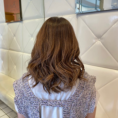 白髪ぼかしハイライトカラー