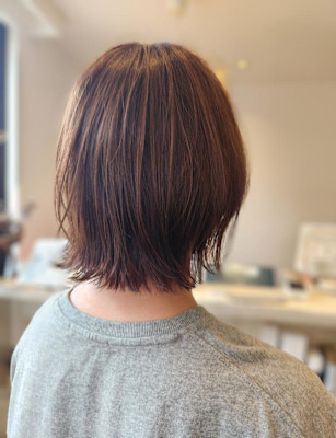切りっぱなしボブ