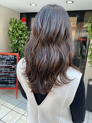 ミディアムロング×ハイライトカラー【tiptop中村橋店】