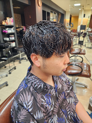 マッシュ×ツイストスパイラルパーマ