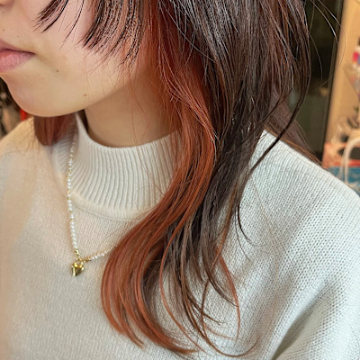 イヤリングカラー【オレンジ】