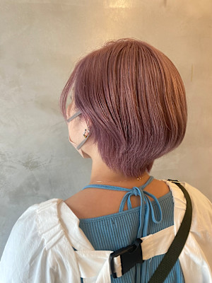 池袋　イルミナカラー　ケアブリーチ　ハイトーン　ピンク♪
