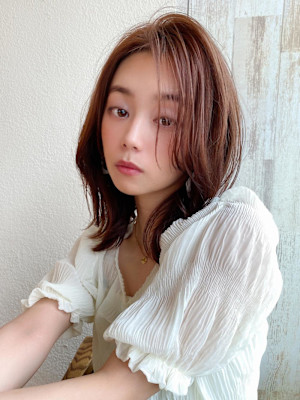 美髪/髪質改善/韓国/切りっぱなしボブ/フェイスレイヤー